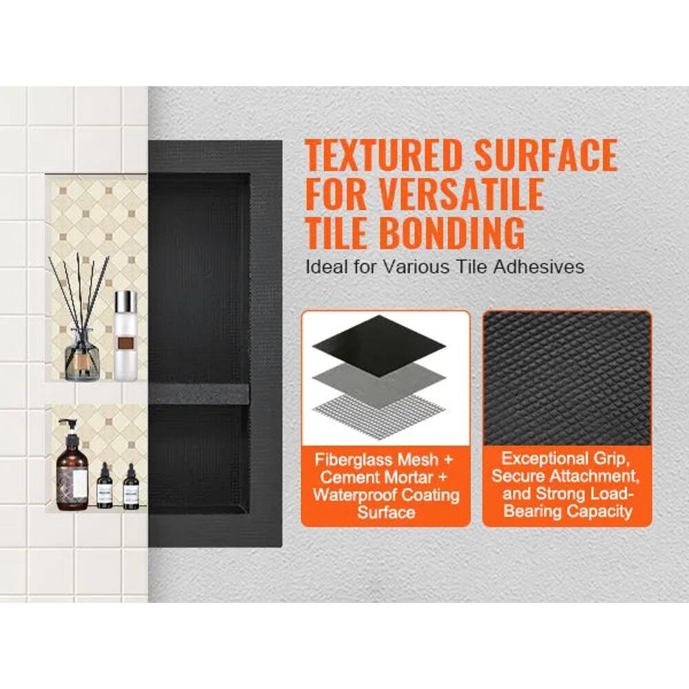 16x24 Recessed Shower Niche - Tile Ready Waterproof Wall Organizer - Picture 6 of 14